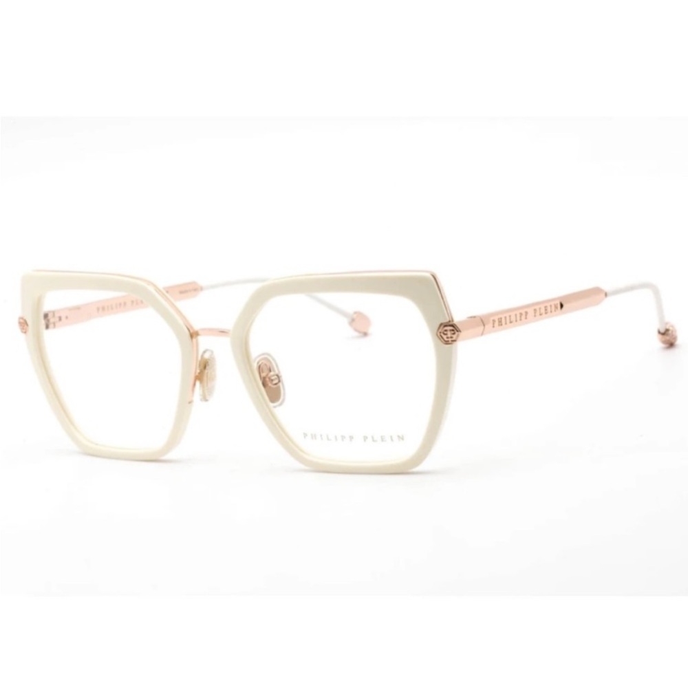 NWT Philipp Plein Gold and White Eye Glasses - Picture 1 of 2